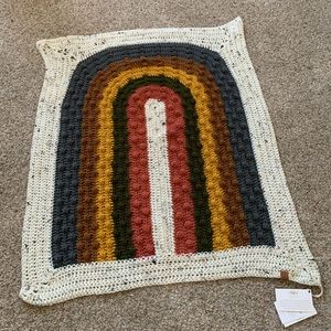 NWT Rainbow bobble blanket